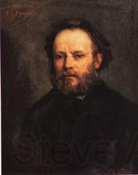 Gustave Courbet Pierre-Joseph Proudhon Norge oil painting art